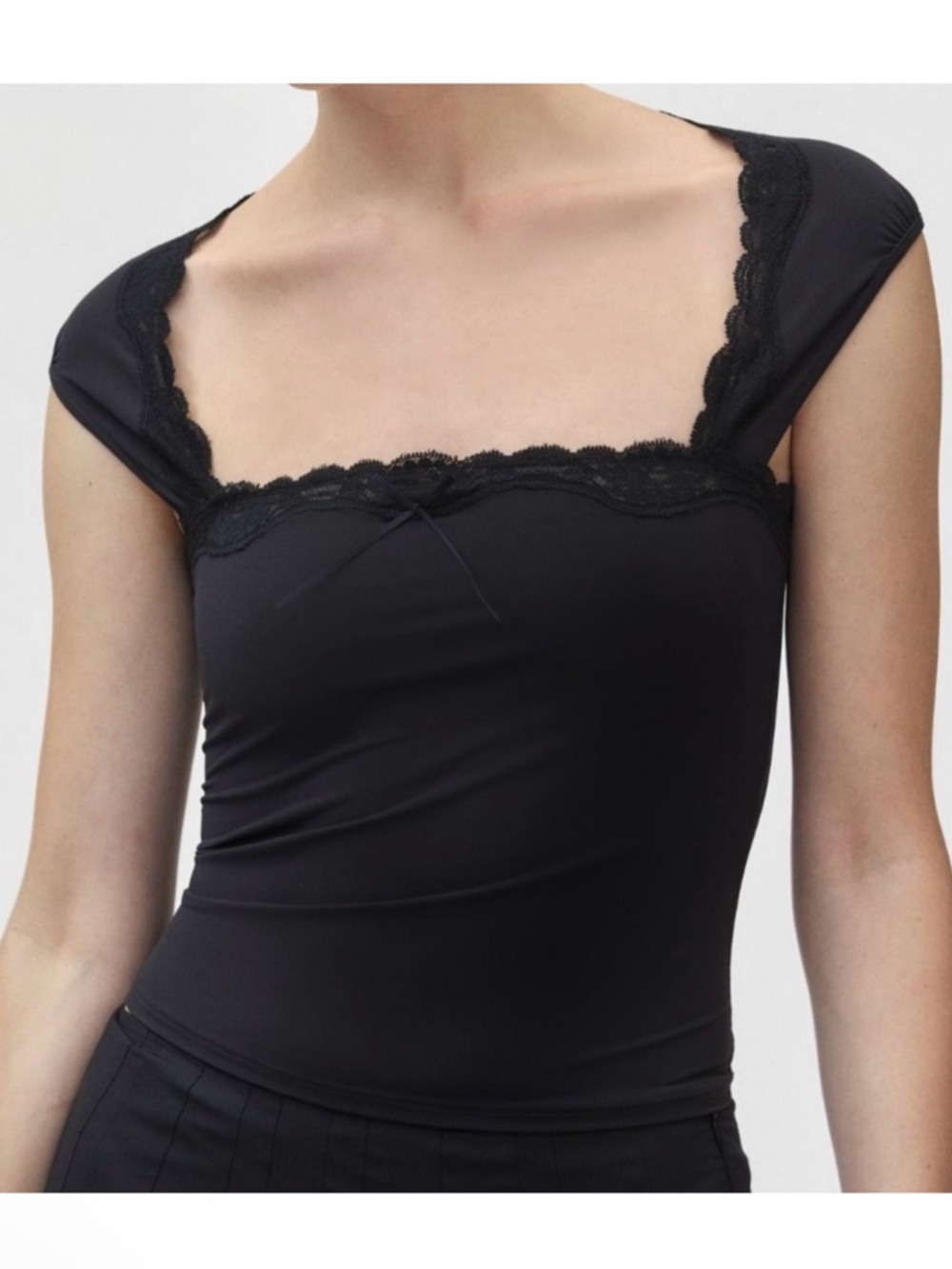 UO Out From Under Vivian Square Neck Top